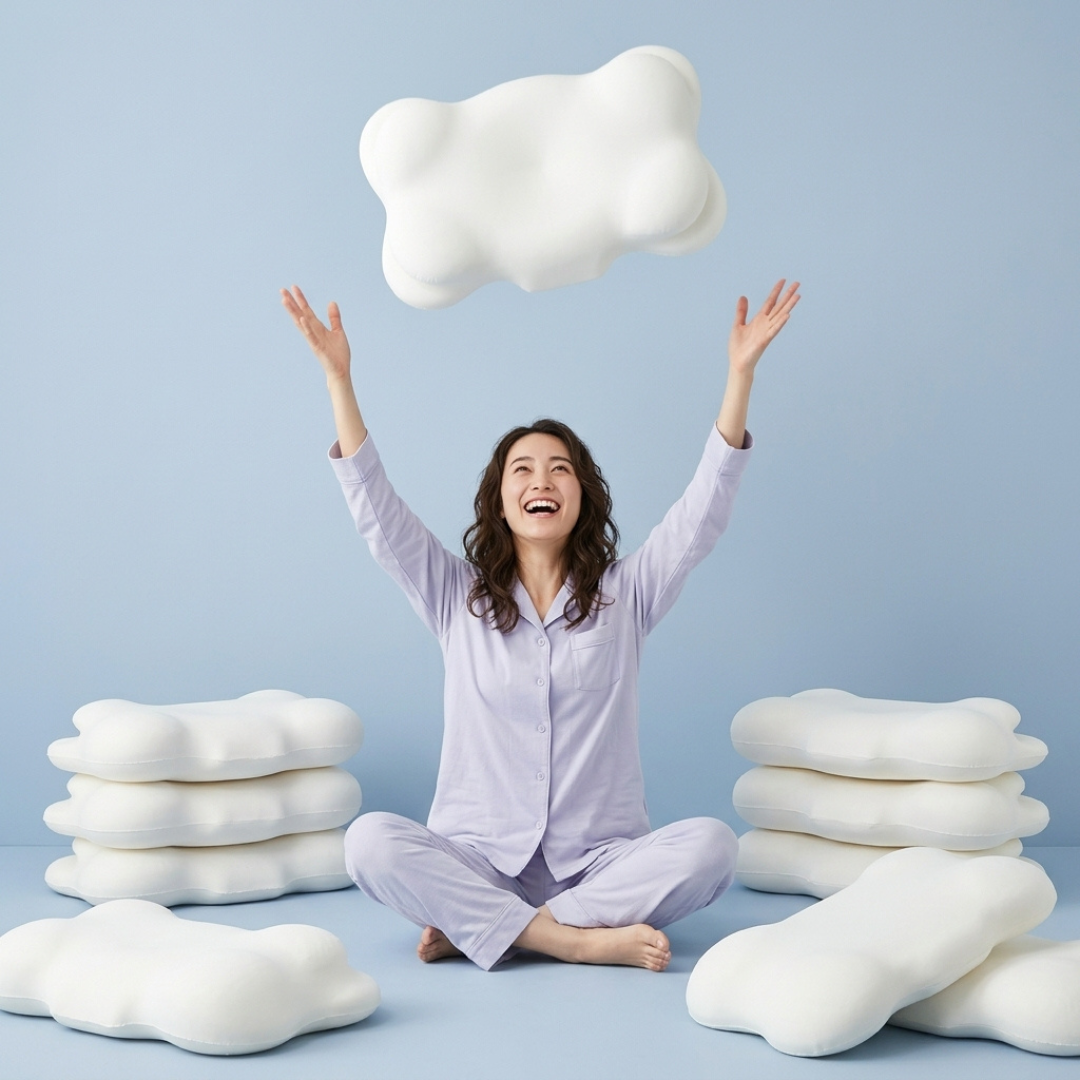 ひんやり眠り™ 雲のような枕 【SNS話題沸騰中】