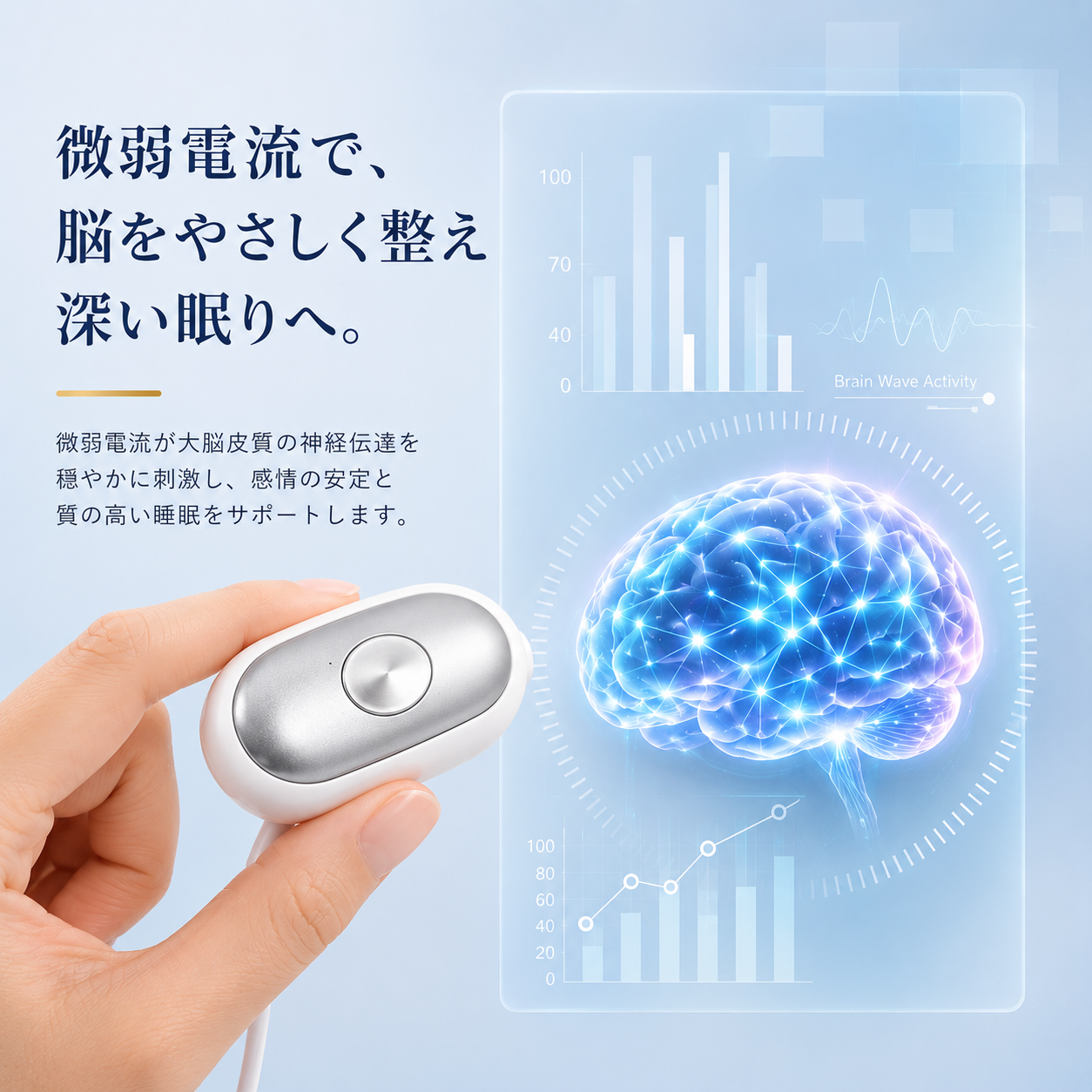 睡眠補助デバイス / マイクロカレント安眠器